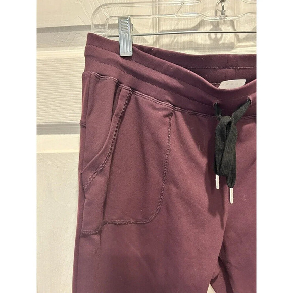 Zyia Active Burgundy Maroon Jogger Pants Medium M Women's‎ Gym - Picture 3 of 8